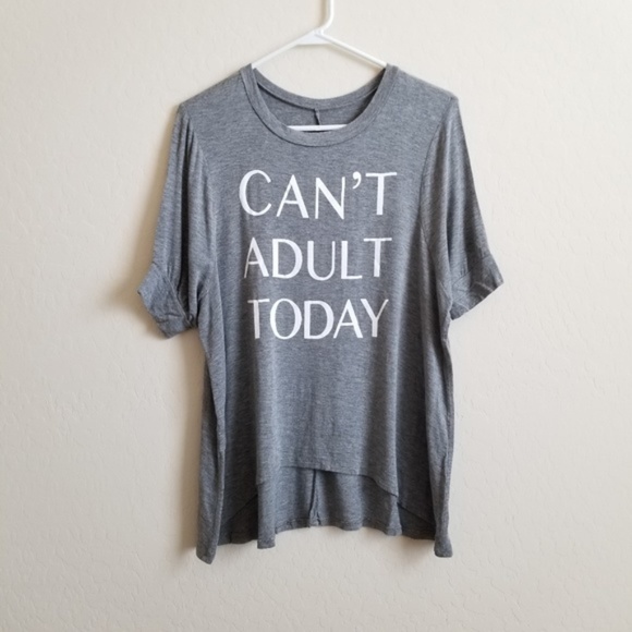 Fifth Sun Tops - Fifth Sun Can’t Adult Today Graphic Tee Tunic S